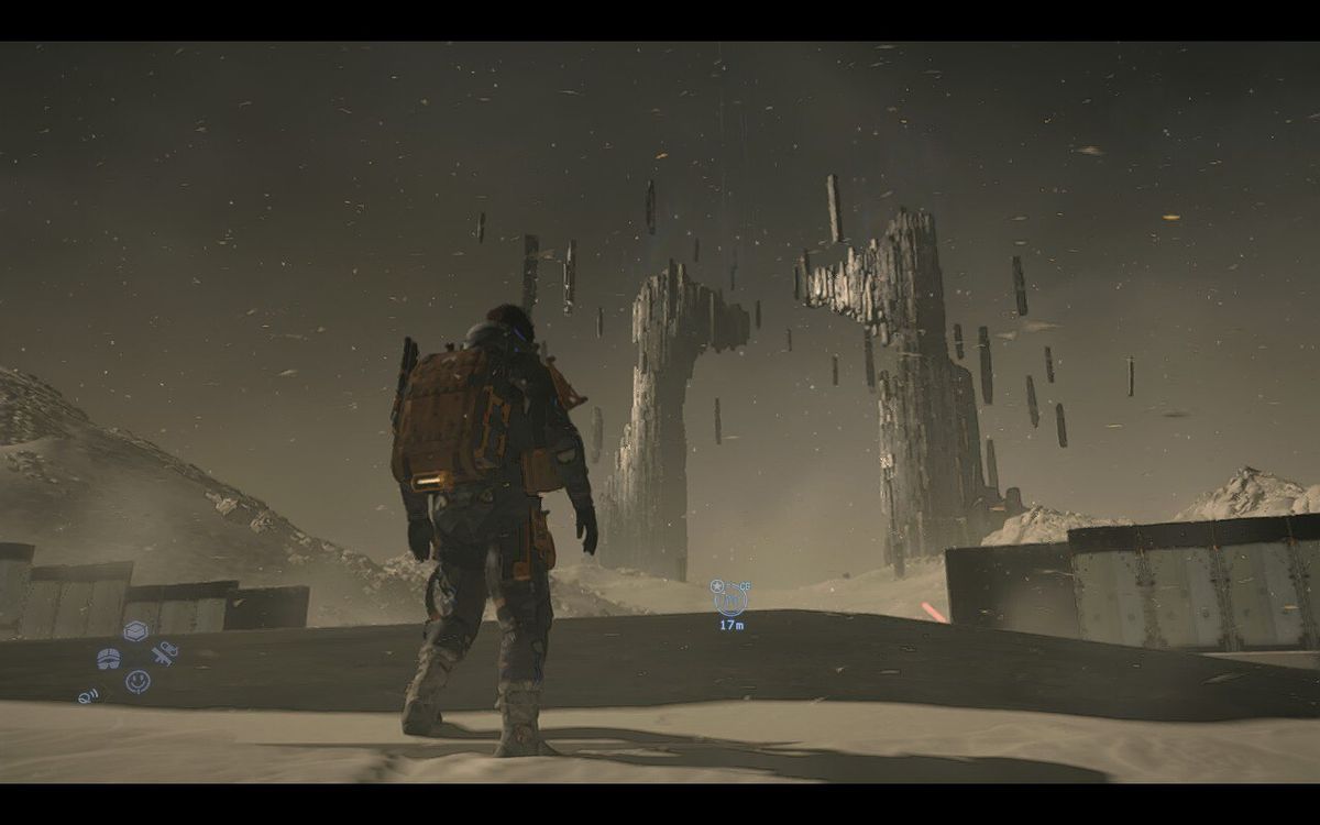 A man beholds a strange spectral gate