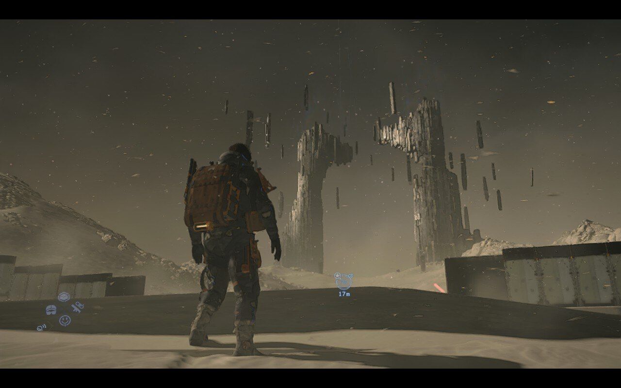 A man beholds a strange spectral gate
