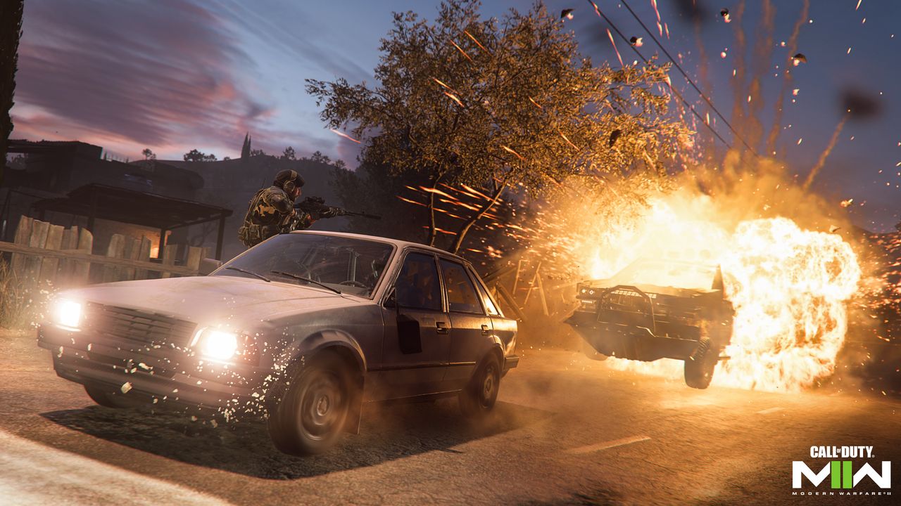 Car explosion in Call of Duty: Modern Warfare 2