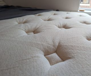 A corner of the Bear Natural Mattress.