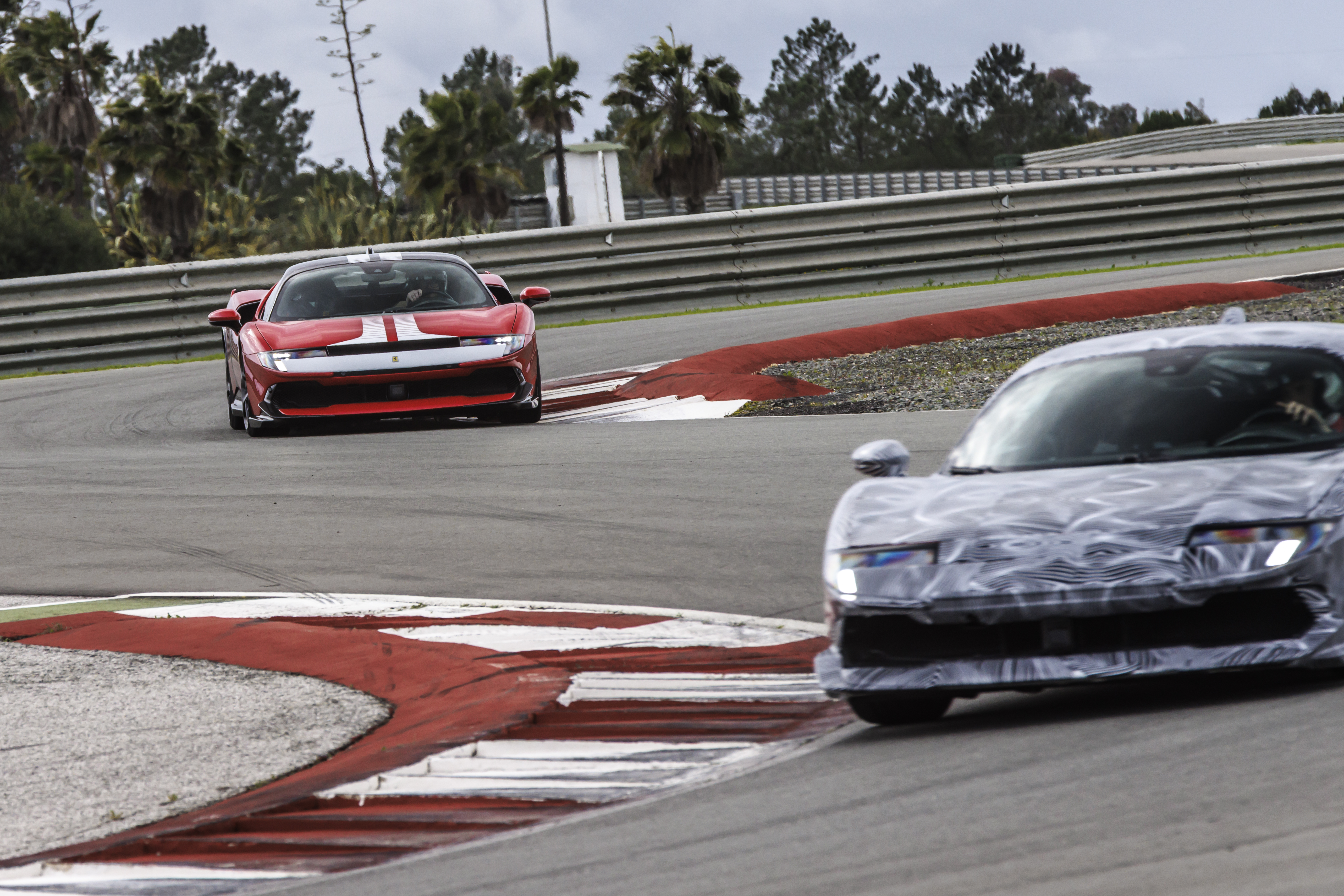 On the track in the 849 Testarossa