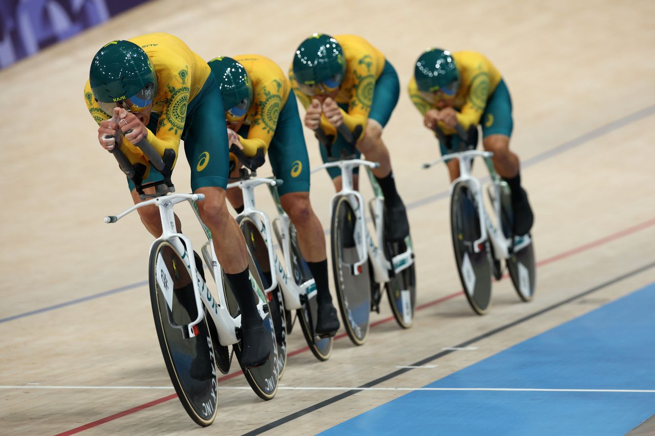 The Australian men's team pursuit team
