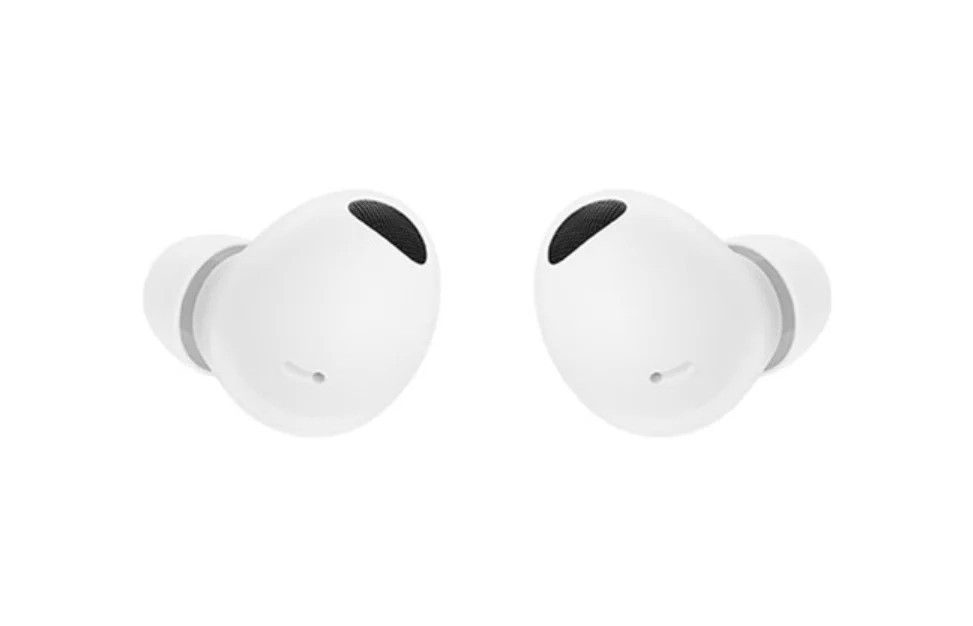 Samsung Galaxy Buds 2 Pro renders showing the left and right earbuds in various colors