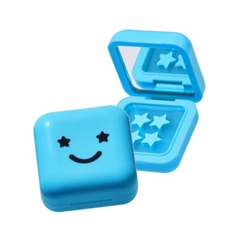 Starface Hydro-Star + Salicylic Acid Pimple Patches and Big Blue Compact, Helps Shrink and Soothe Deeper Spots, Cute Star Shape, Vegan, 32 Count