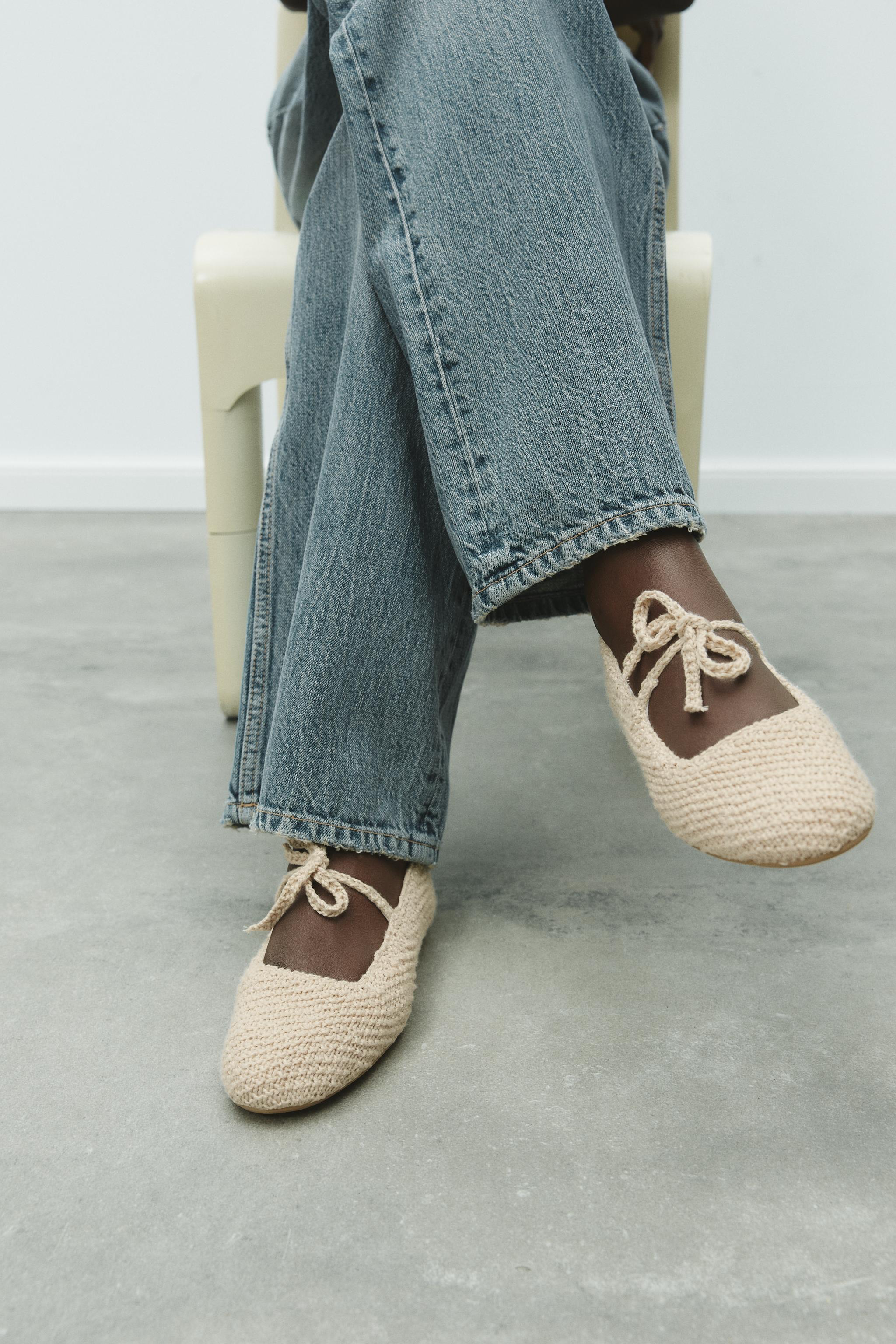 Crochet Bow Ballerinas