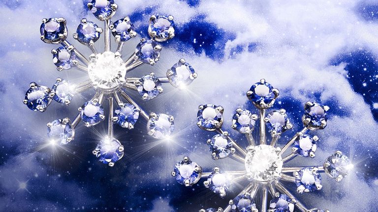 Blue, Pattern, Art, Majorelle blue, World, Space, Electric blue, Snowflake, Design, Silver,