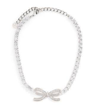 Diamanté Bow Tennis Choker