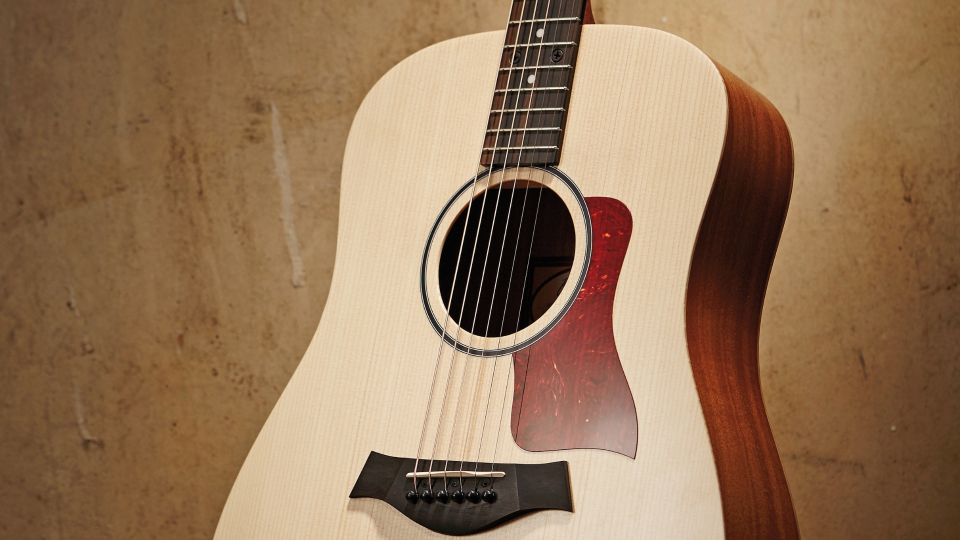 A Taylor BT1 Baby Taylor 3/4 acoustic guitar
