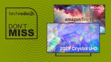 Samsung CU8500 and Amazon Omni QLED TV deal image