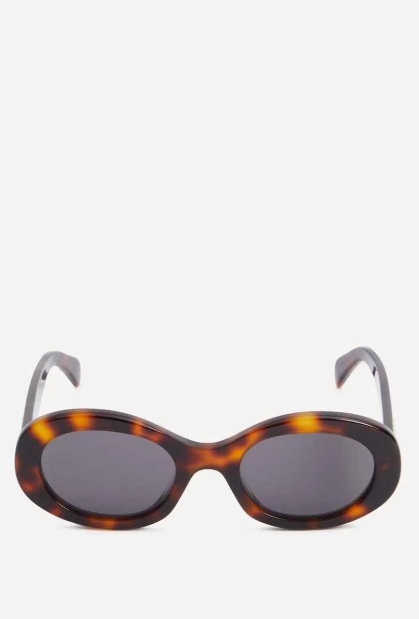Celine, Triomphe Oval Acetate Sunglasses