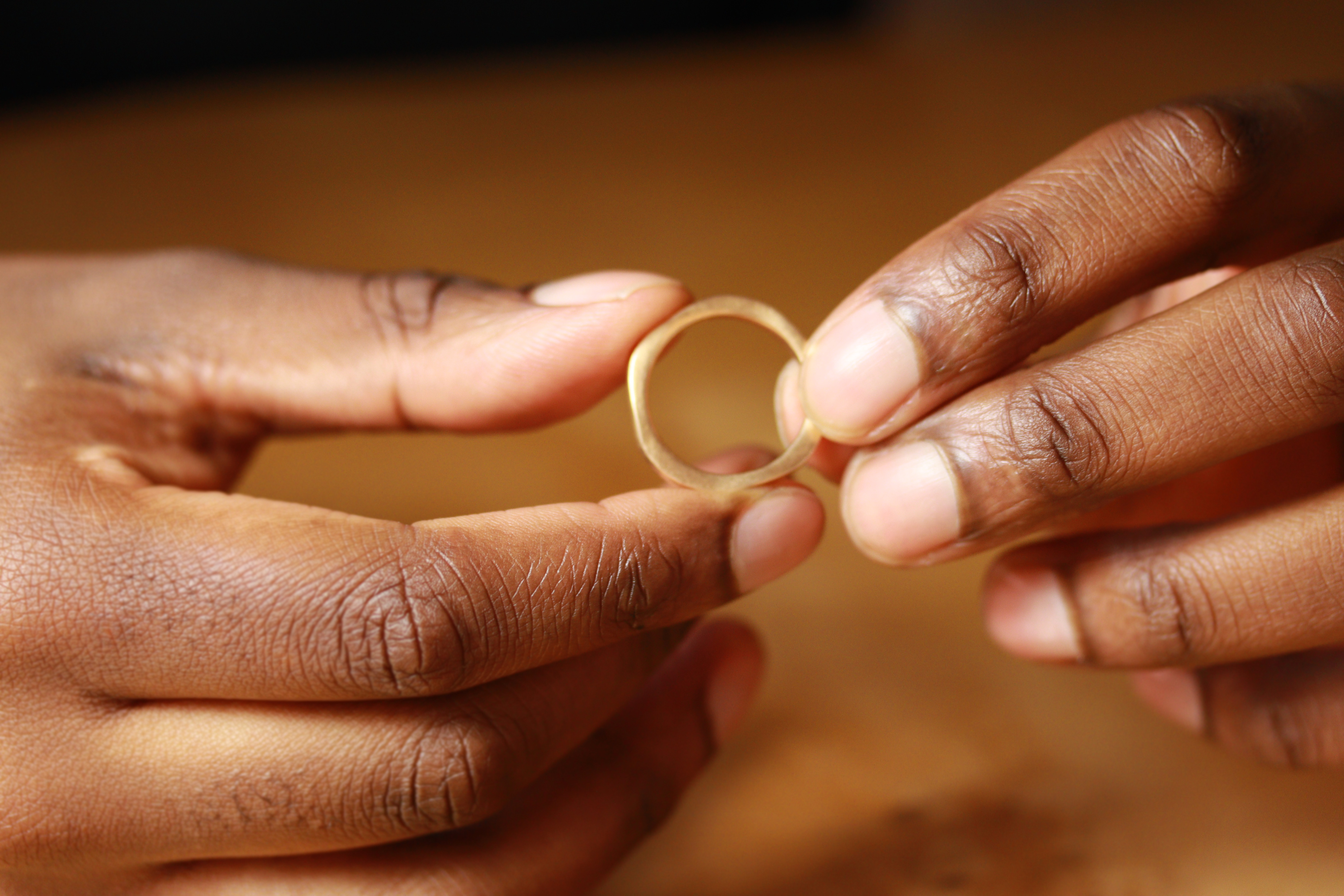 London Forged Ring in Fairtrade Gold by Cox and Power Jewellers