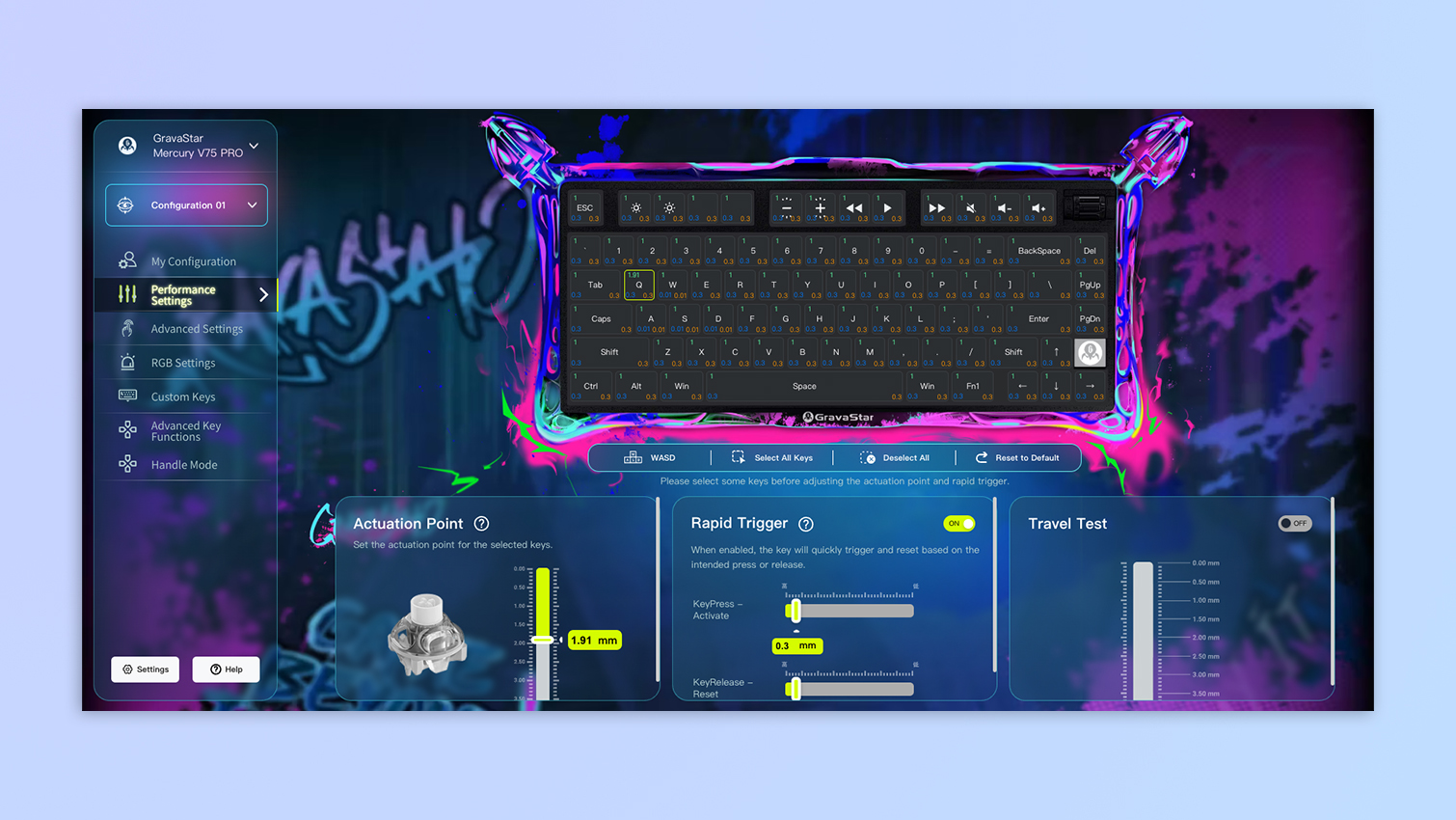 GravaStar Hub web-based software screenshots