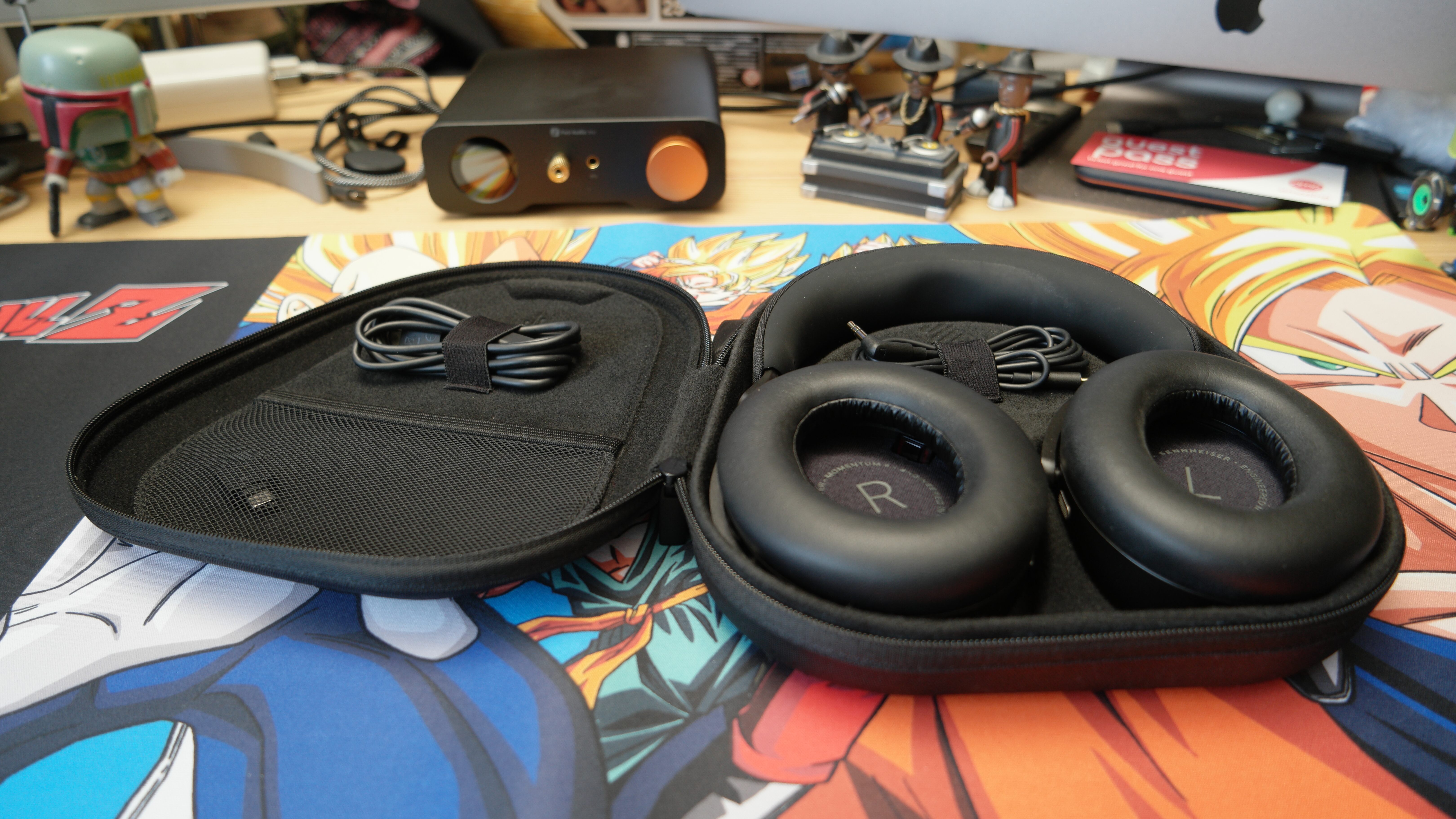 Sennheiser Momentum 5 headphones in their new, smaller case