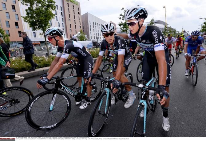 The Omega Pharma-Quick Step boys after the stage