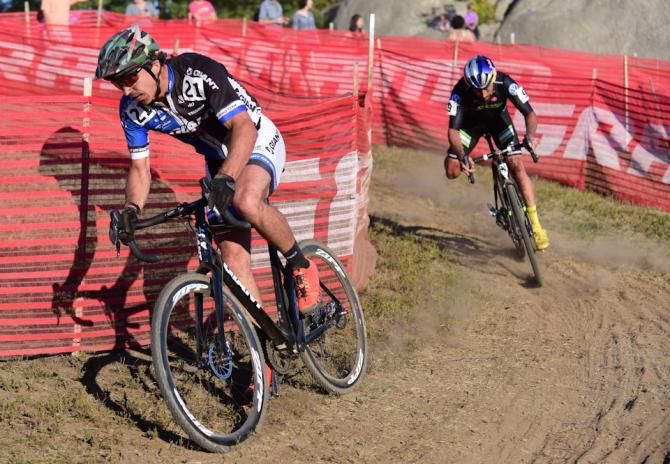 Adam Craig (Team Giant) pulled away from Tim Johnson late in the race. He suffered a flat tire earlier.