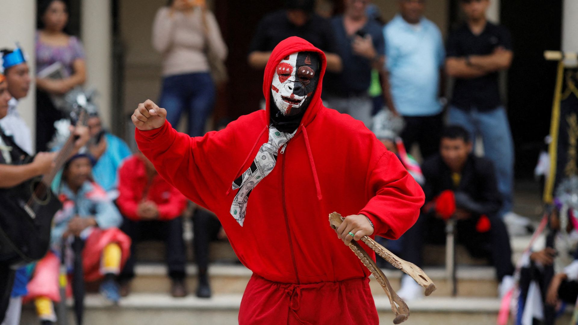 
                                A traditional dancer participates in the International Day of the World&#039;s Indigenous Peoples festival in San Salvador, El Salvador
                            