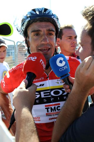 Juan Jose Cobo, race leader, Vuelta a Espana 2011, stage 16