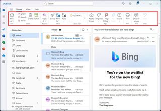 New Outlook Home tools