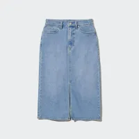 1. Uniqlo Denim Midi Skirt