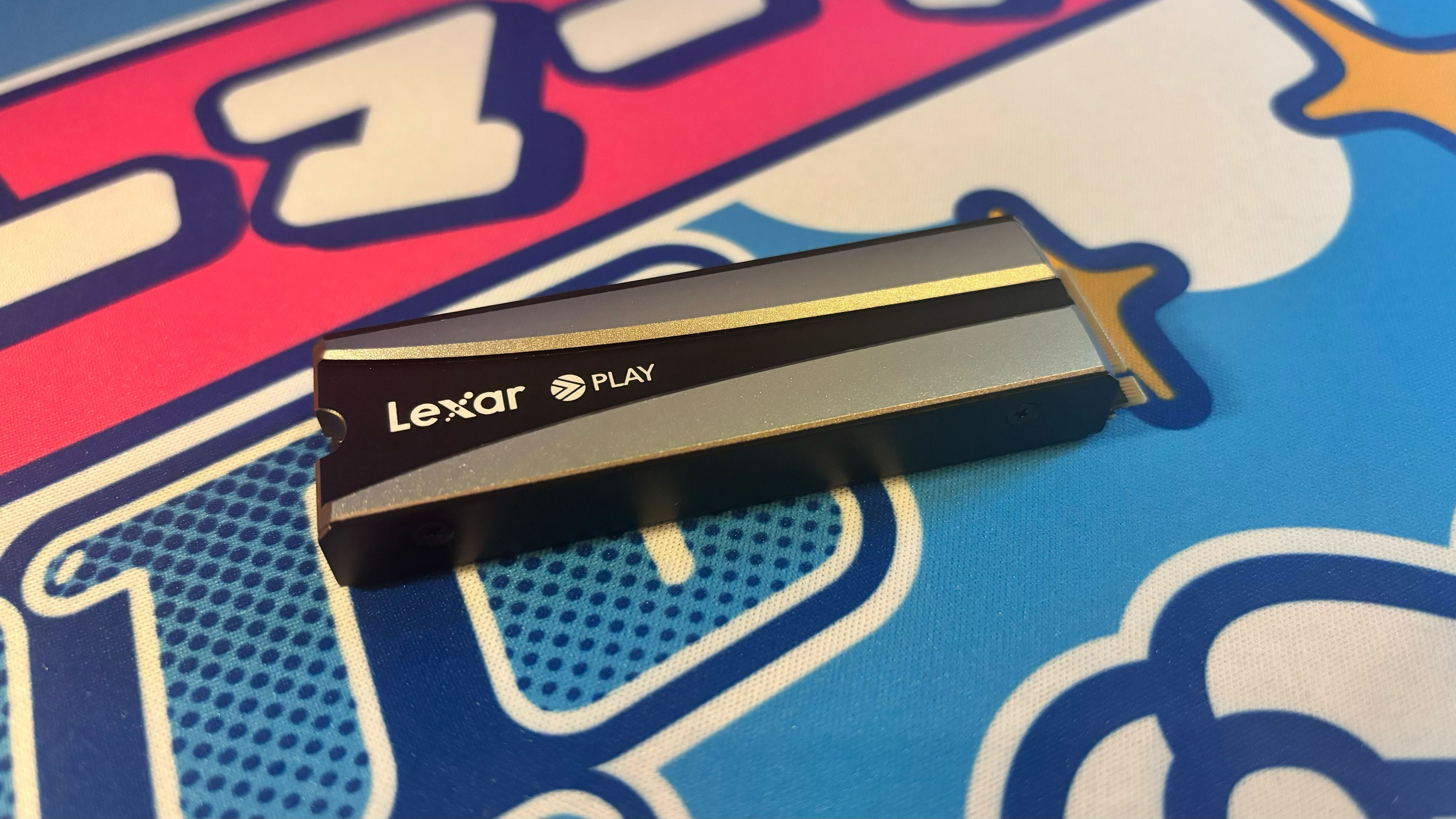 The Lexar Play 2280 SSD viewed from the side.