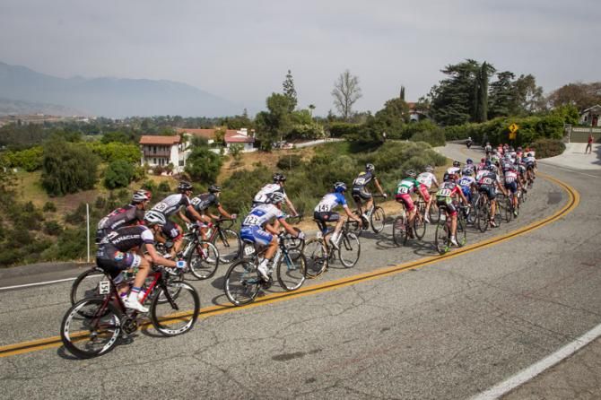 The women come through for another lap.