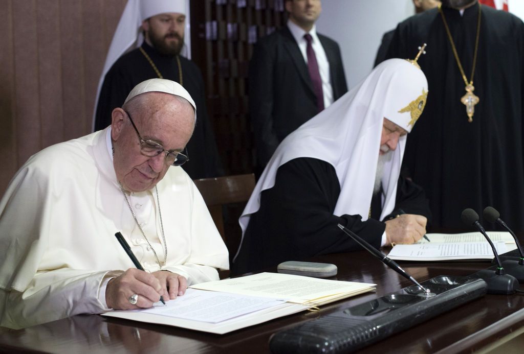 Pope Francis and Patriarch Kirill