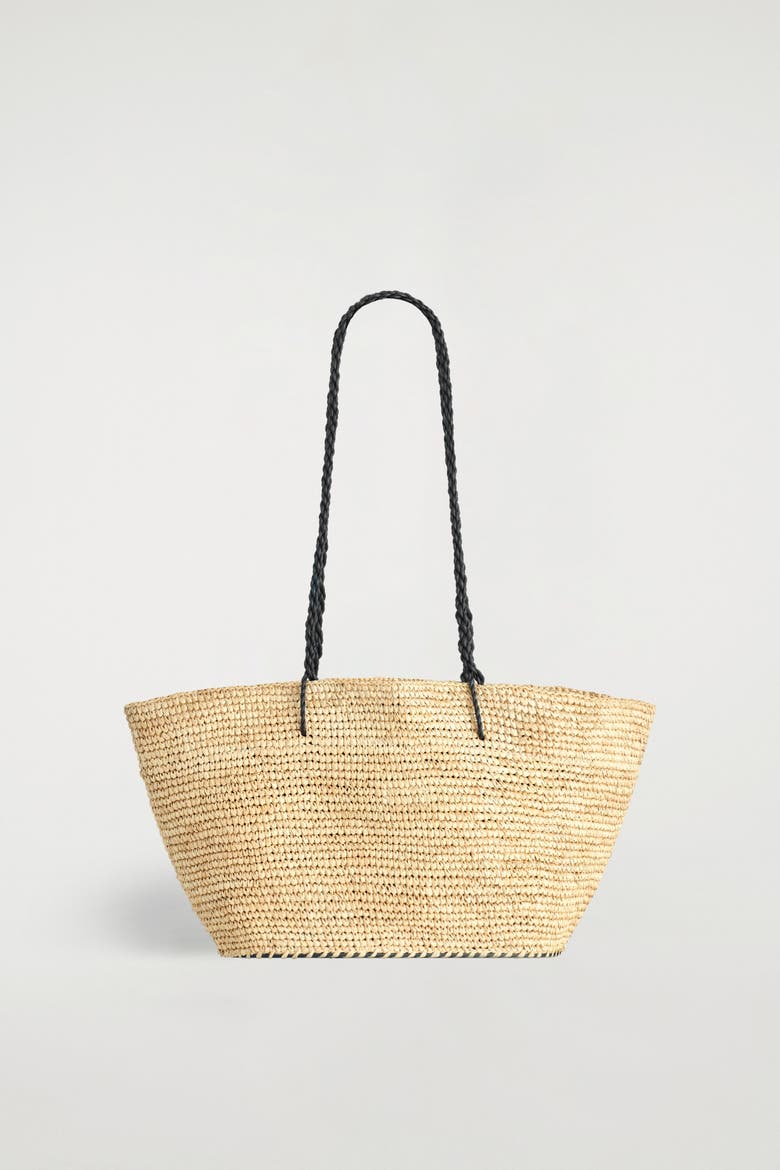 Riviera Hand-Woven Tote Bag - Straw