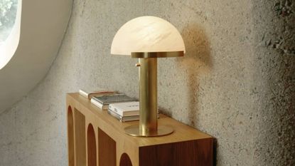 Photo of a lamp on table from Visual Comfort & Co.