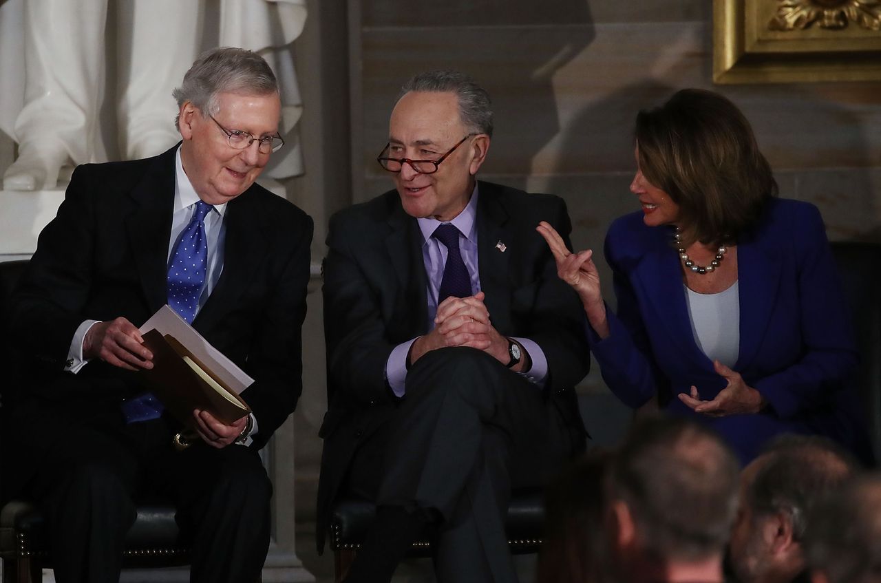 Sen. Chuck Schumer and Sen. Mitch McConnell. 