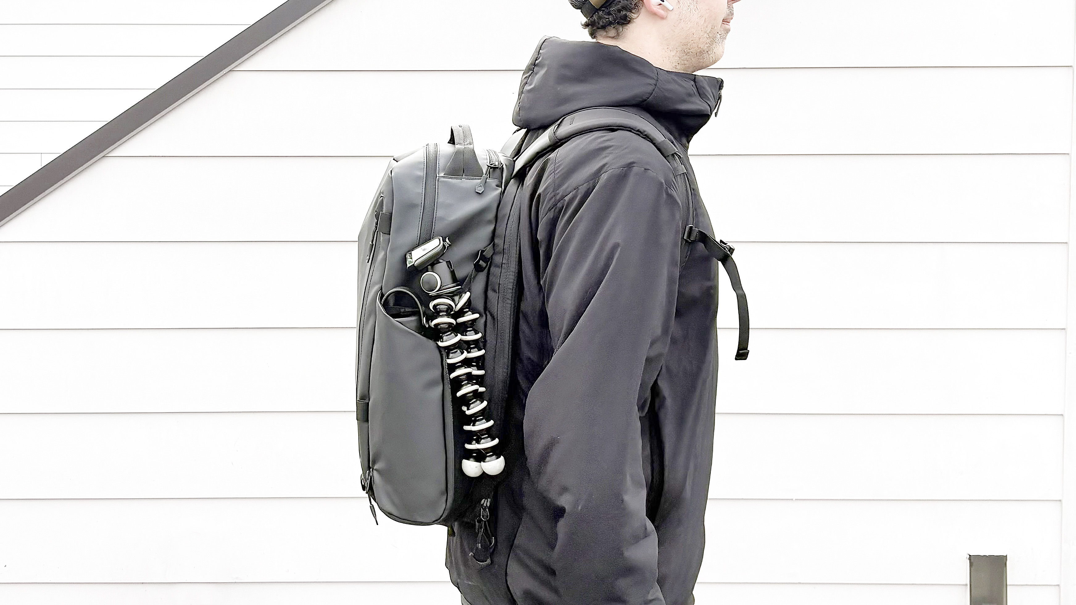 Close-up of the Wandrd Prvke Zip backpack in 31L