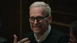 Bob Harper at the roundtable in The Traitors Season 3