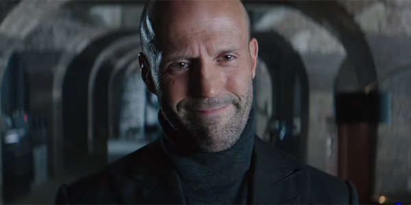 Jason Statham&#039;s Shaw giving a smug smile