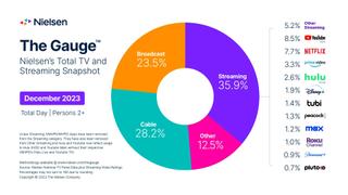 Nielsen's The Gauge December TV viewing data