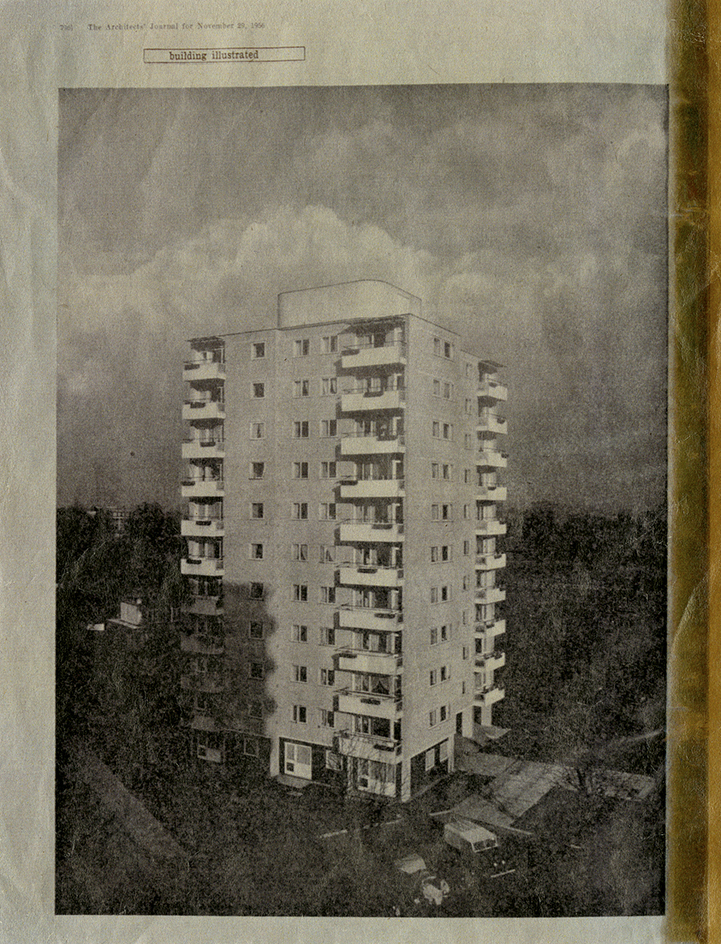 The show marks the estate’s 60th anniversary celebrations and includes photography taken from the RIBA archive