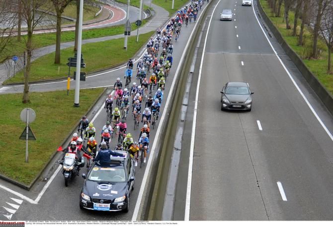 The peloton ready to start the race
