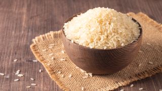 bowl of uncooked rice