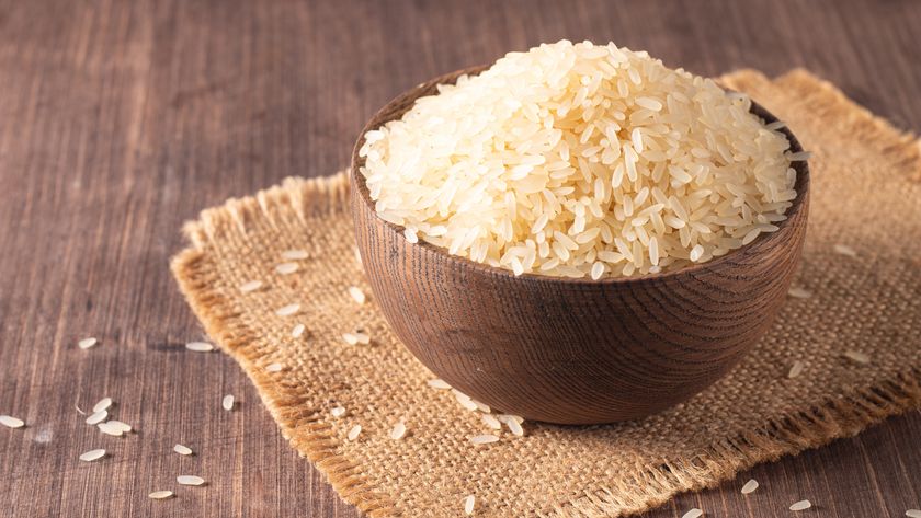 bowl of uncooked rice