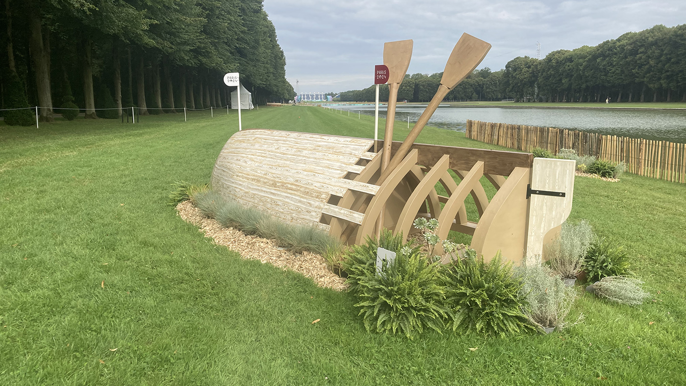 Paris Olympics cross-country course: fence 13b