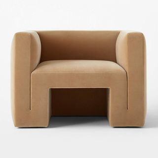 Where to buy nice furniture online: Matra Velvet Lounge Chair at CB2