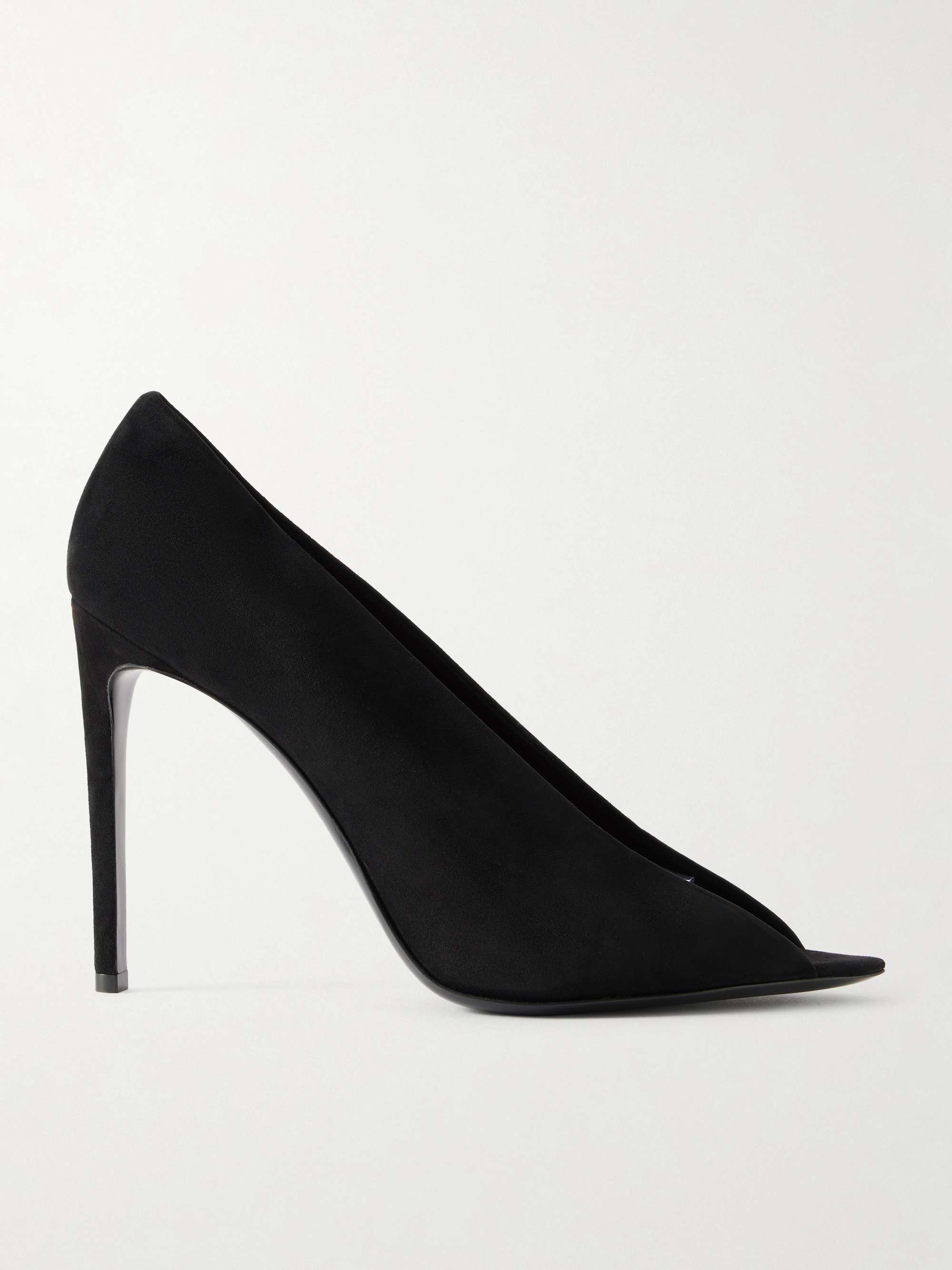 R&amp;eacute;v&amp;eacute;l&amp;eacute; Pvc-Trimmed Suede Sandals