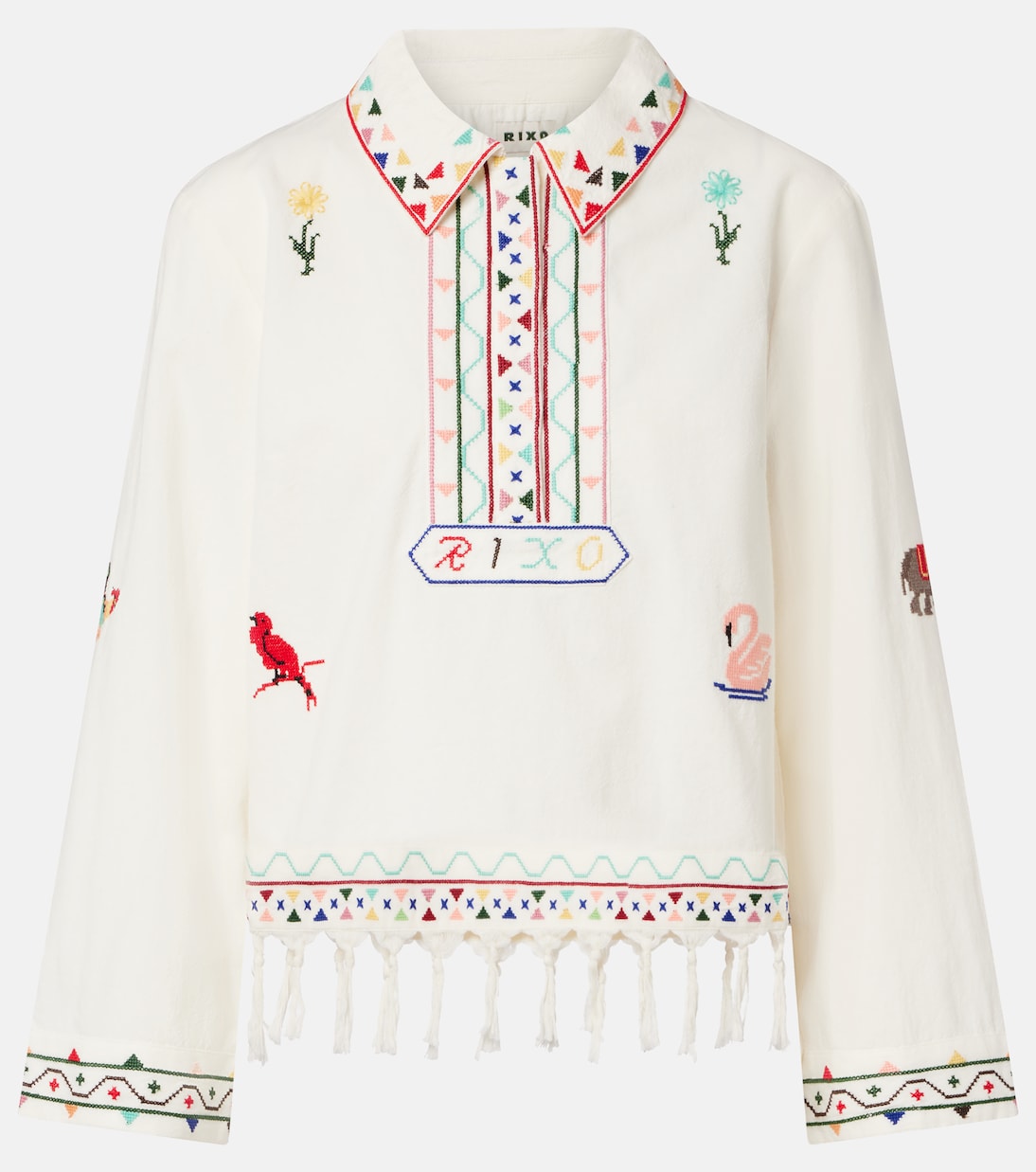 Ludmilla Embroidered Cotton Top