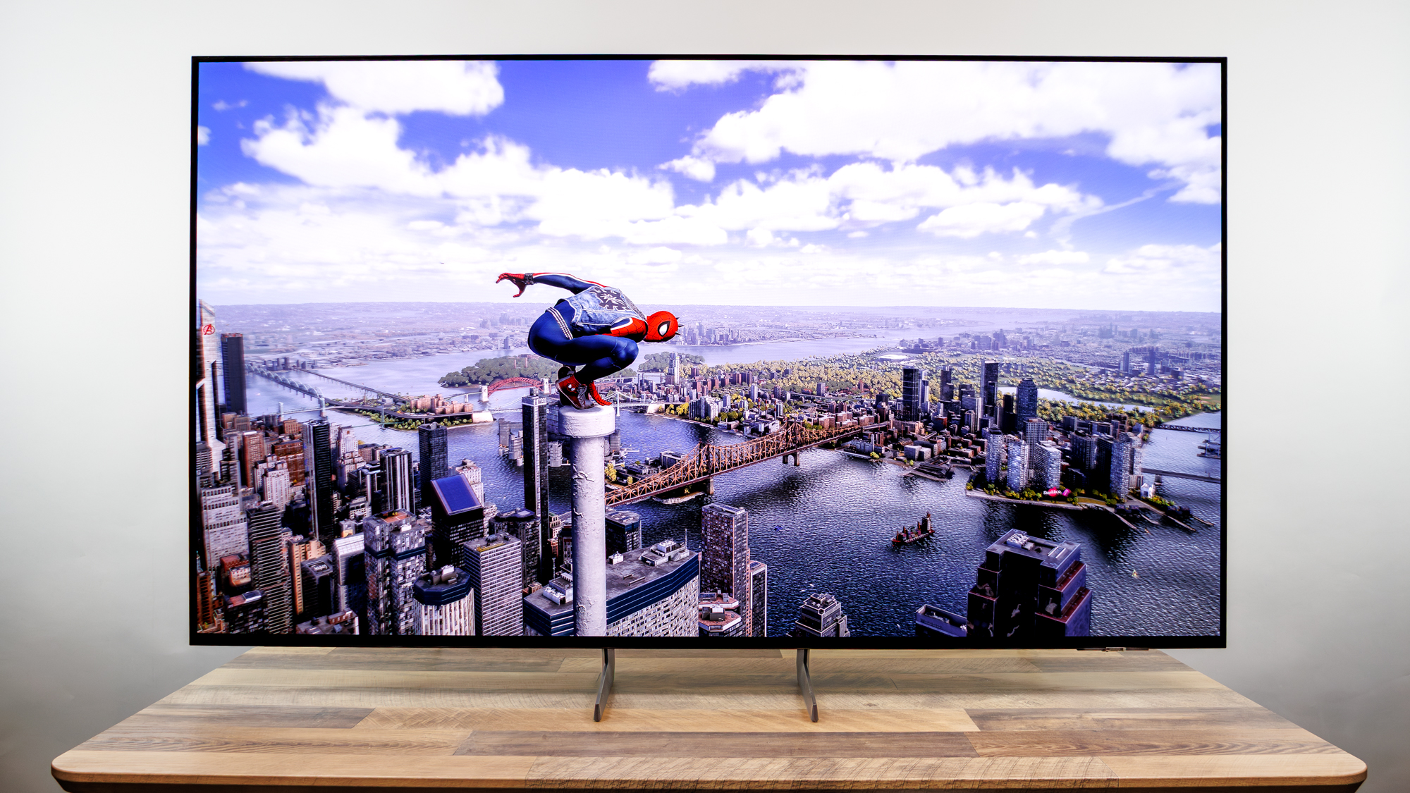 Samsung S85H OLED TV on a desk