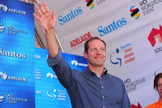 Tour de France director Christian Prudhomme visited the Tour Down Under