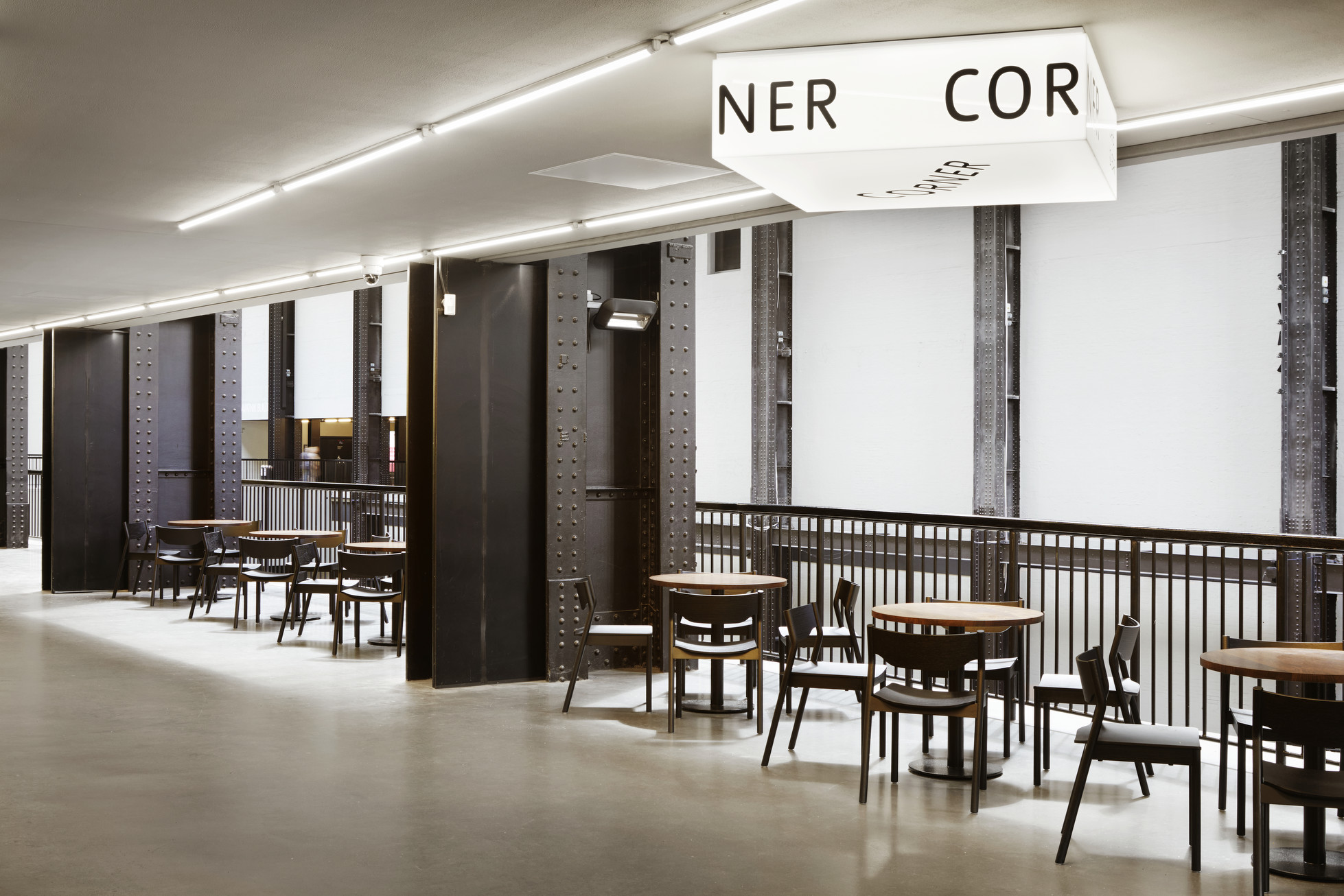 Tate Modern cafe inside the turbine hall