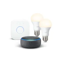 Echo Dot (3rd Gen) + Philips Hue White Set : £109 now £51.99