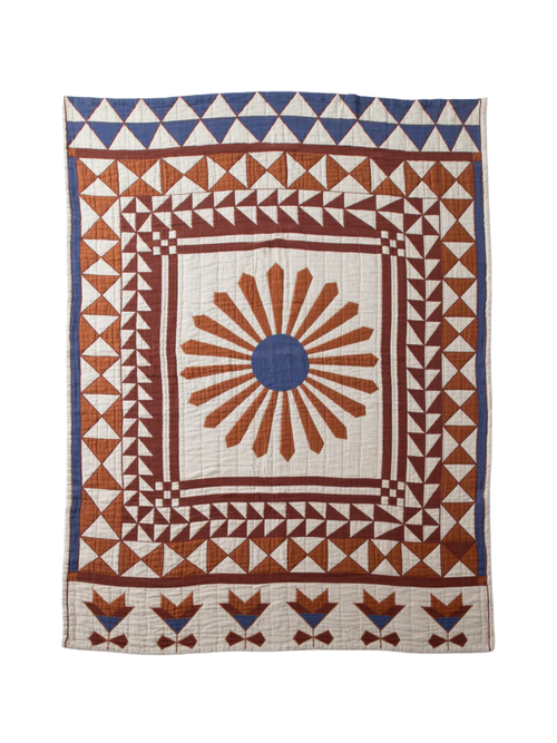 Schoolhouse X Rachel Murray Windmill Cotton Quilt