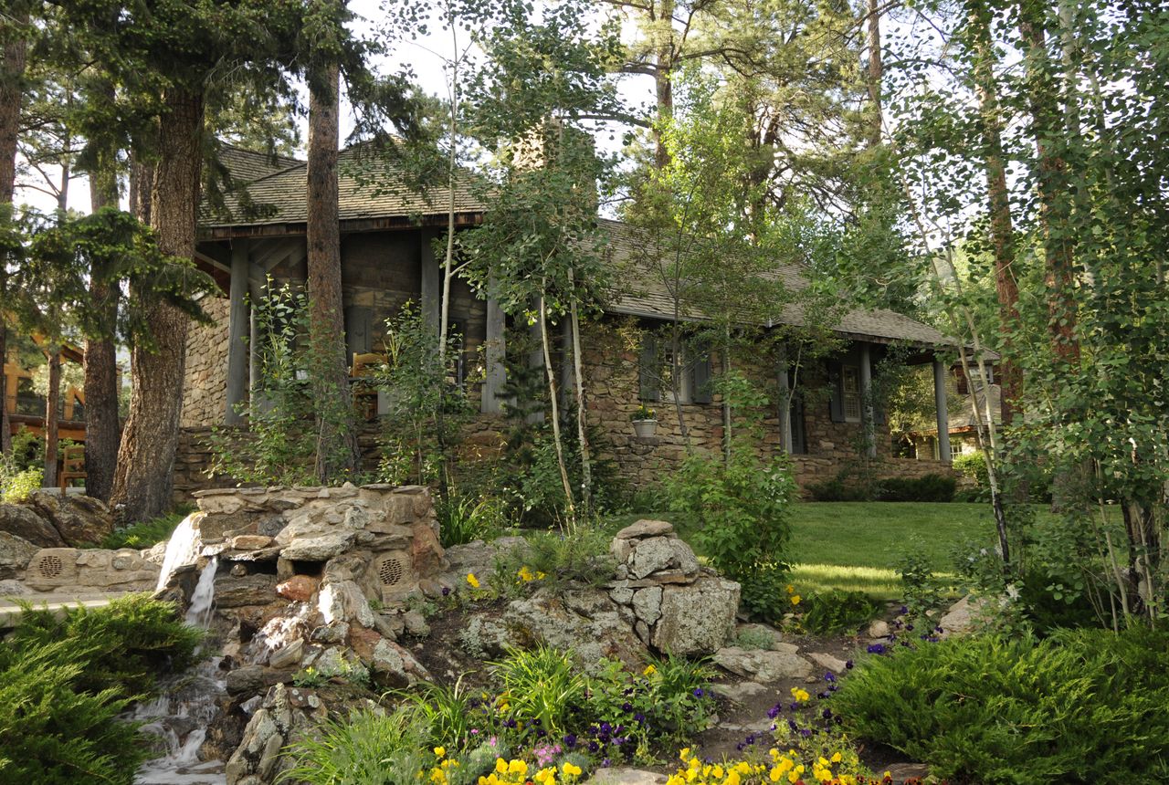 Stone cottage in grounds of luxury home, Colorado