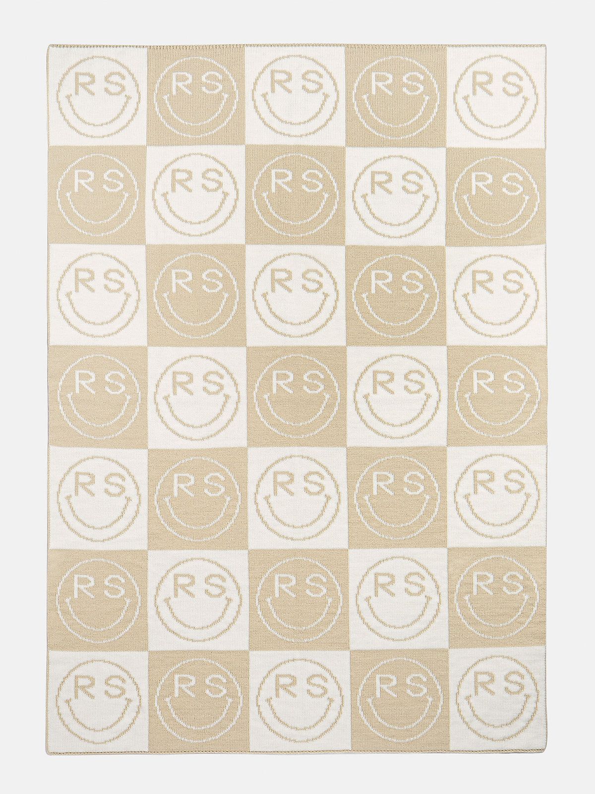All Smiles Custom Blanket - Natural/beige