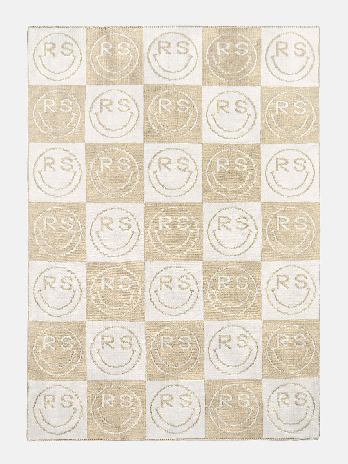 All Smiles Custom Blanket - Natural/beige
