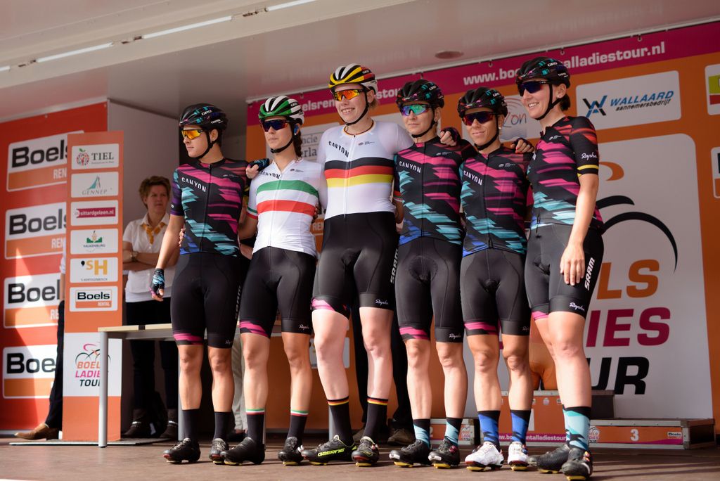 The Canyon-SRAM team on the podium